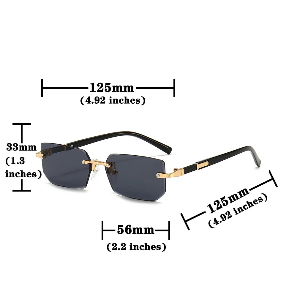 Chic Rimless Sunglasses for Women